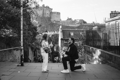 Secret Engagement Photography in Edinburgh