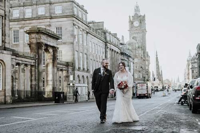 A Charming Small Wedding in Edinburgh: Gemma and Lewis Tie the Knot