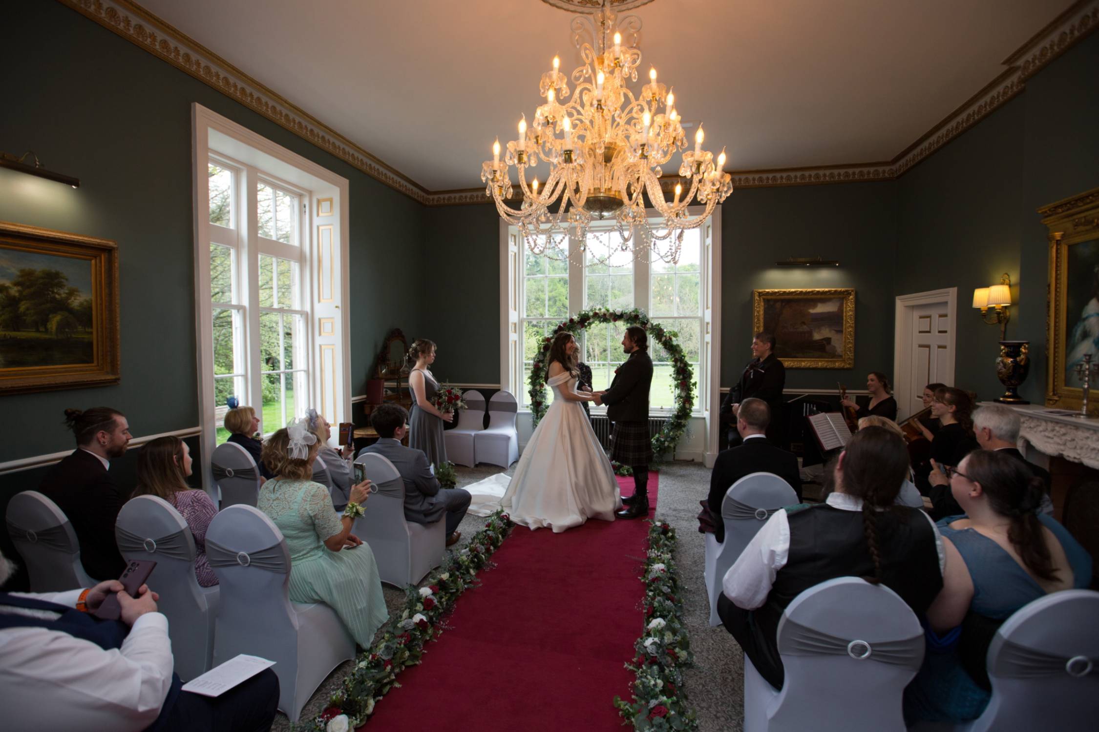 wedding photography at Melville Castle Edinburgh