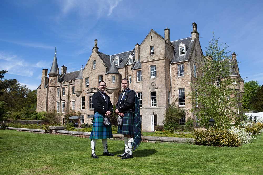 carberry mansion edinburgh wedding photo