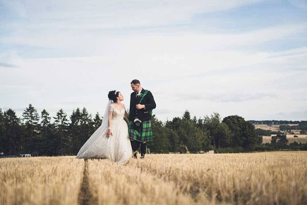 wedding photographers at Stair Arms Hotel, Edinburgh